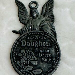 Daughter Please Drive Safely Angel Pendant
